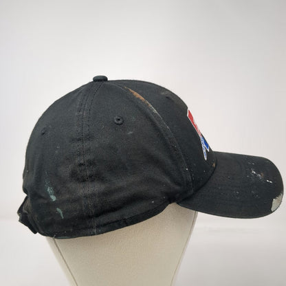 New Era Baseball Cap Black One Size FP Logo Embroidered Strapback Patriotic Hat