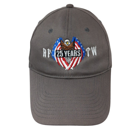 USA Flag Eagle 25 Years Snapback Hat Brown One Size Embroidered Otto