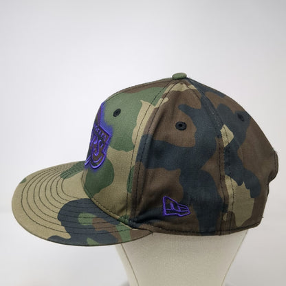 Los Angeles Lakers NBA New Era Snapback Hat Green Camo Purple One Size 9FIFTY