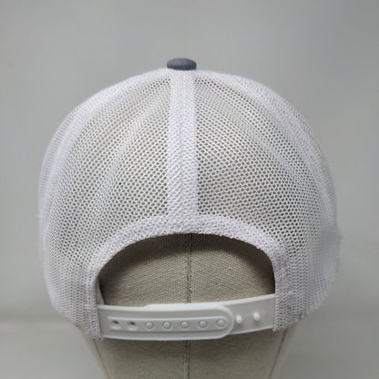Florida Snapback Mesh Back Trucker Hat Gray One Size Colorblock Haka
