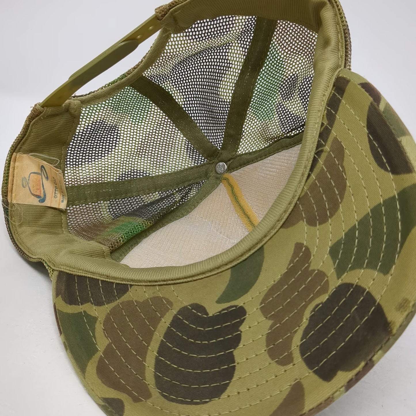 Otto Trucker Hat Green Camo One Size Snapback Mesh Dales Kamiah Idaho Elk