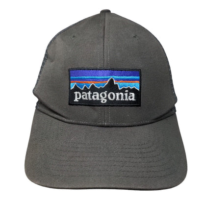 Patagonia Snapback Mesh Back Trucker Hat Gray One Size Embroidered
