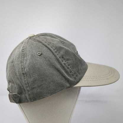 JanSport Baseball Cap Green Beige One Size Slideback Cotton Two Tone Logo Hat