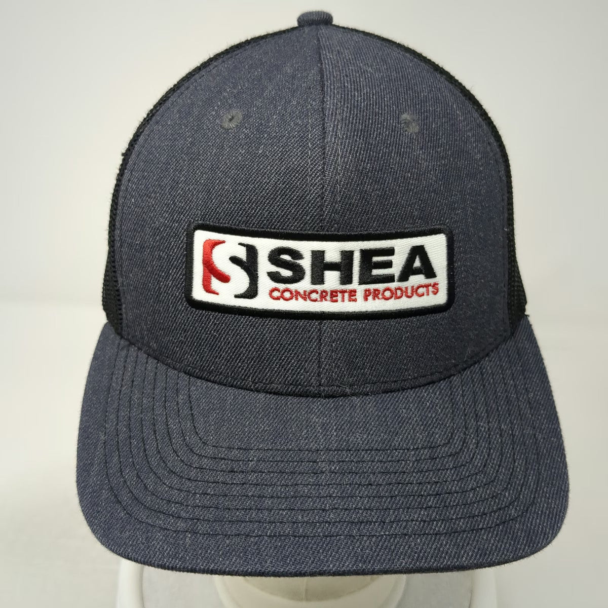 Fahrenheit Trucker Hat Gray One Size Shea Concrete Products Patch Mesh Snapback