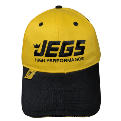Jegs High Performance Strapback Hat Yellow OSFA Embroidered Colorblock