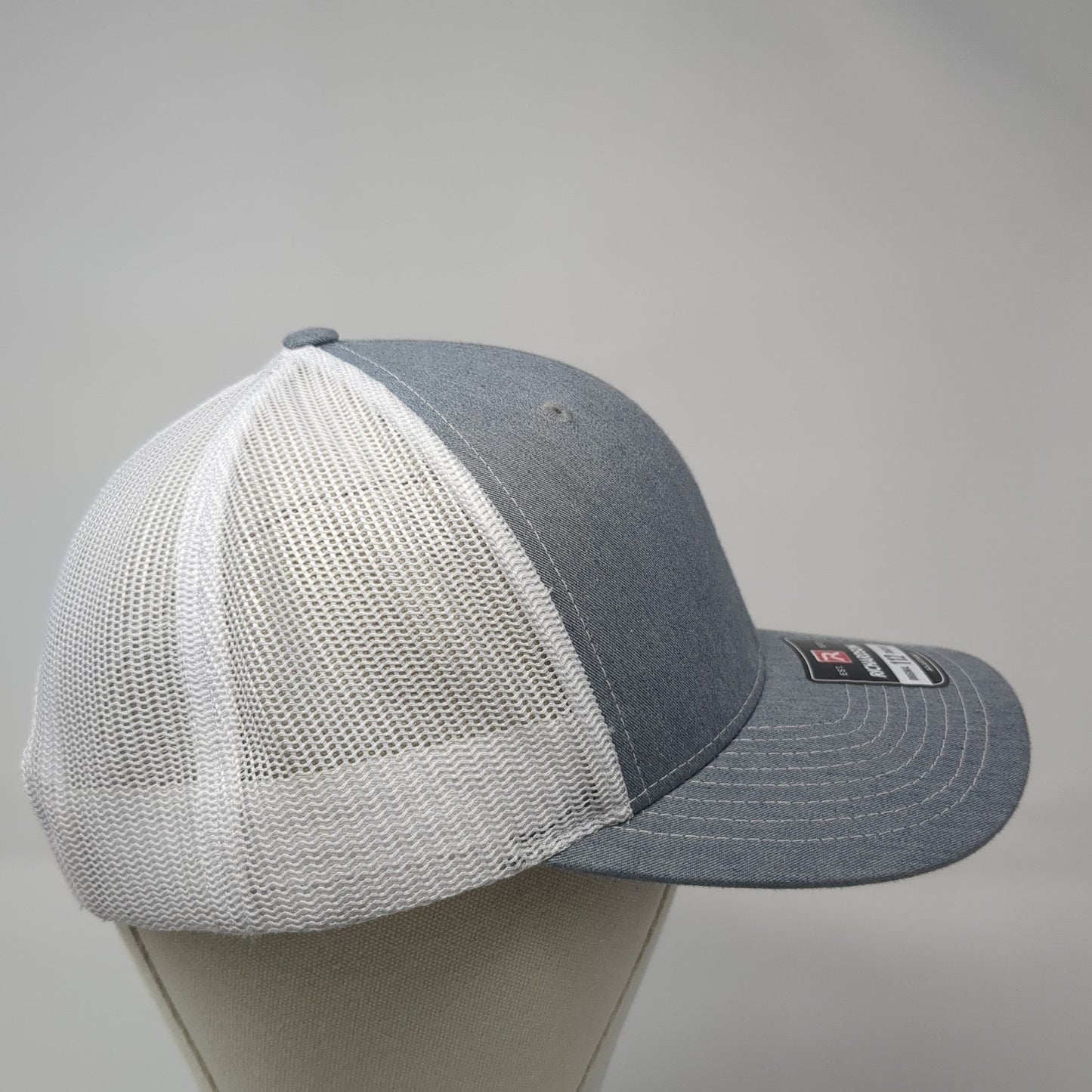 Venture Trucker Hat Gray One Size Adjustable Embroidered Mesh Back Richardson