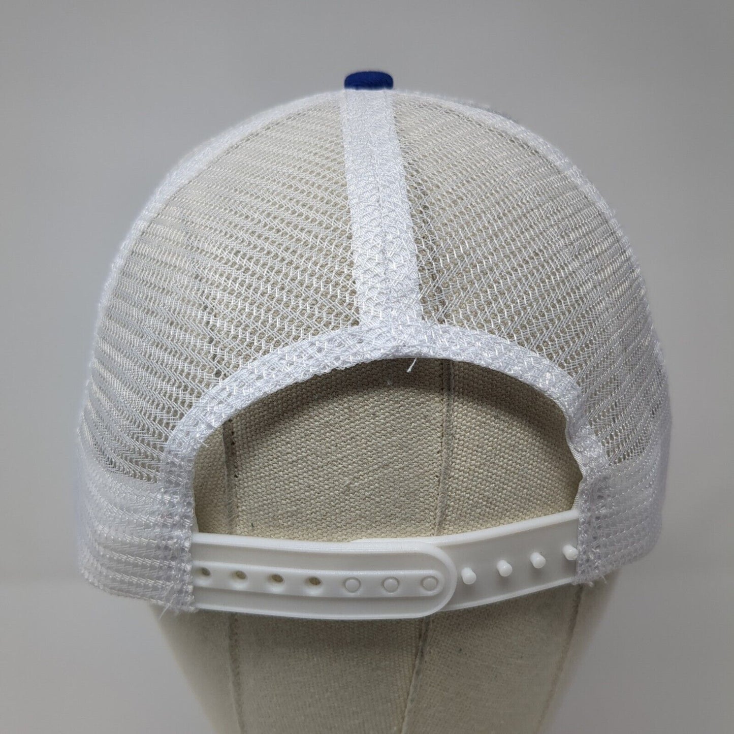 ISS Snapback Trucker Hat Blue OS Adjustable Embroidered Mesh Back Hit Wear