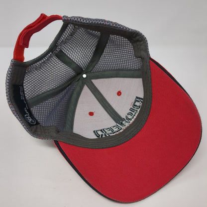 Pioneer Equipment Co Case III Agriculture Strapback Trucker Hat Red OS Mesh Back