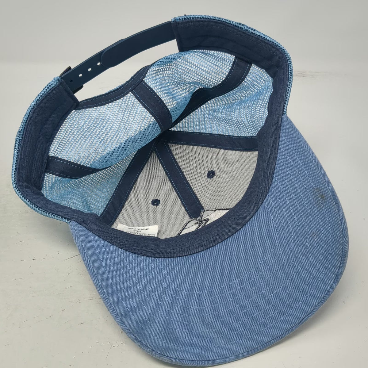 Patagonia Trucker Hat Blue One Size Live Simply Mountain Mesh Snapback Graphic