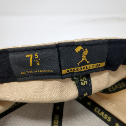 Baseballism Baseball Beige Green Black 7 5/8 Tank Last Line Defense Fitted Hat