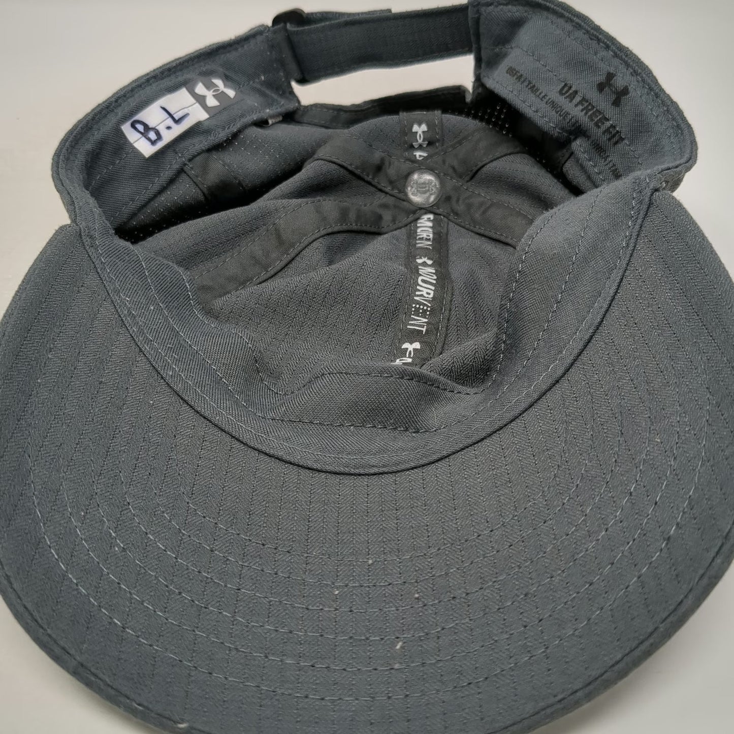 Under Armour Baseball Cap Gray One Size ArmourVent Strapback Textured Active Hat