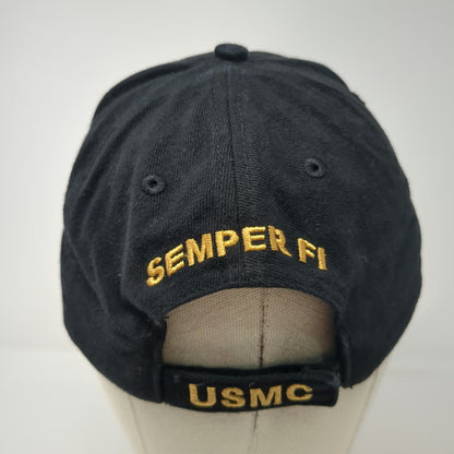 Eagle Crest USMC EGA Semper Fi Black One Size Baseball Cap Strapback Hat