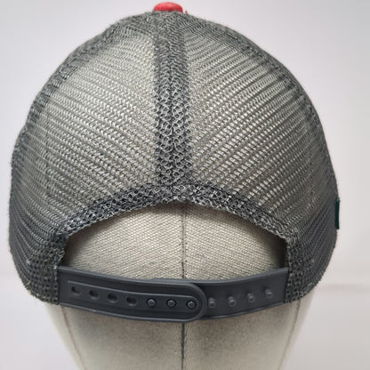 Legacy Trucker Hat Red OSFM Sun Valley Idaho Patch Mesh Back Snapback Adjustable