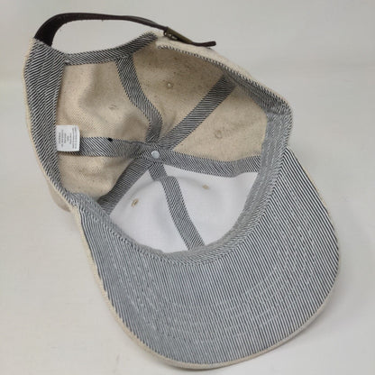 Unbranded Slideback Hat Tan OSFM Adjustable Vented Holes 6 Panel Blank