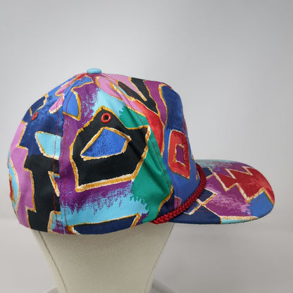 Monogram hoppe 5 Panel Blue Hat One Size Rope Geometric Tex Pac Hide & Skin