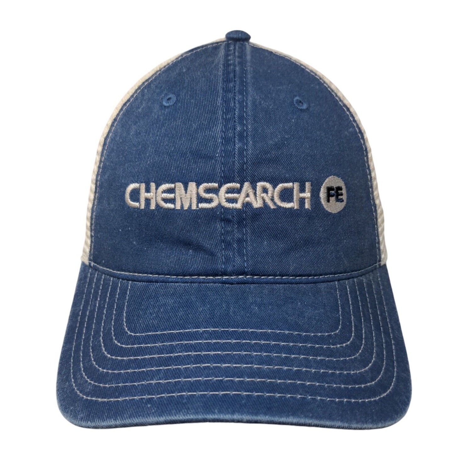 Chemsearch FE Snapback Trucker Hat Blue One Size Mesh Back Cap America