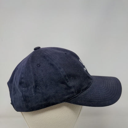 Warren Bank Strapback Hat Blue OSFA Adjustable Embroidered Cotton Yupoong