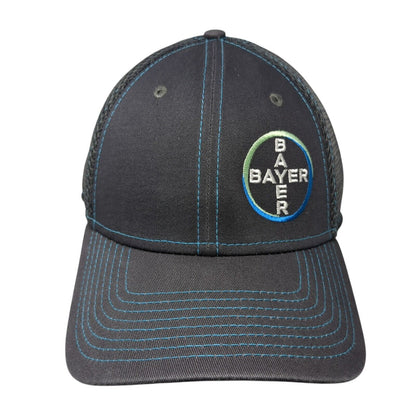Bayer Life Fitted Hat Gray L/XL Embroidered Logo 6 Panel 39Thirty New Era