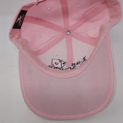 Las Vegas Nevada Strapback Hat Pink One Size Adjustable Embroidered Best Vina