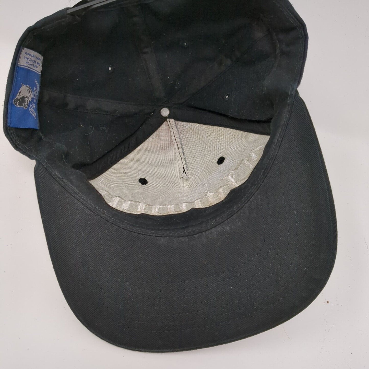 Chingon Snapback Hat Black One Size Adjustable Embroidered Pit Bull Cotton
