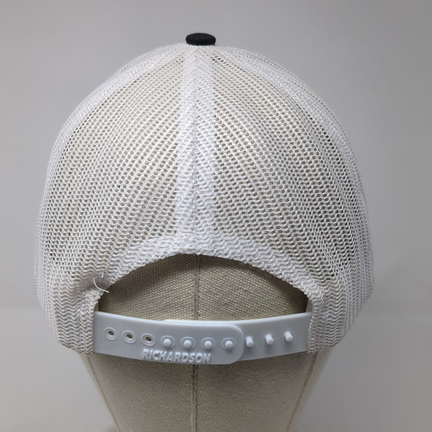 Rounds Trucking Snapback Mesh Back Trucker Hat Black One Size 6 Panel