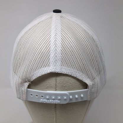 Rounds Trucking Snapback Mesh Back Trucker Hat Black One Size 6 Panel