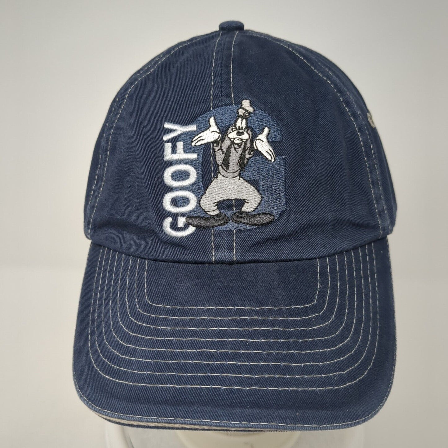 Goofy Strapback Hat Blue One Size Adjustable Embroidered Disney Florida