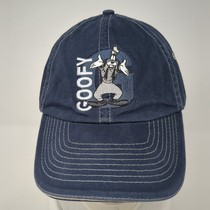Goofy Strapback Hat Blue One Size Adjustable Embroidered Disney Florida