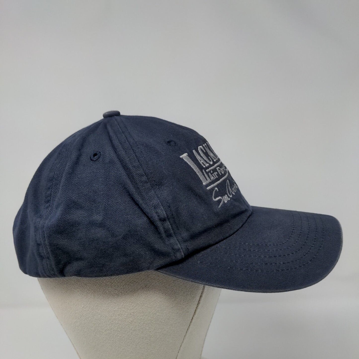Lackland Air Force Base Strapback Hat Blue OSFA 6 Panel Gear For Sports