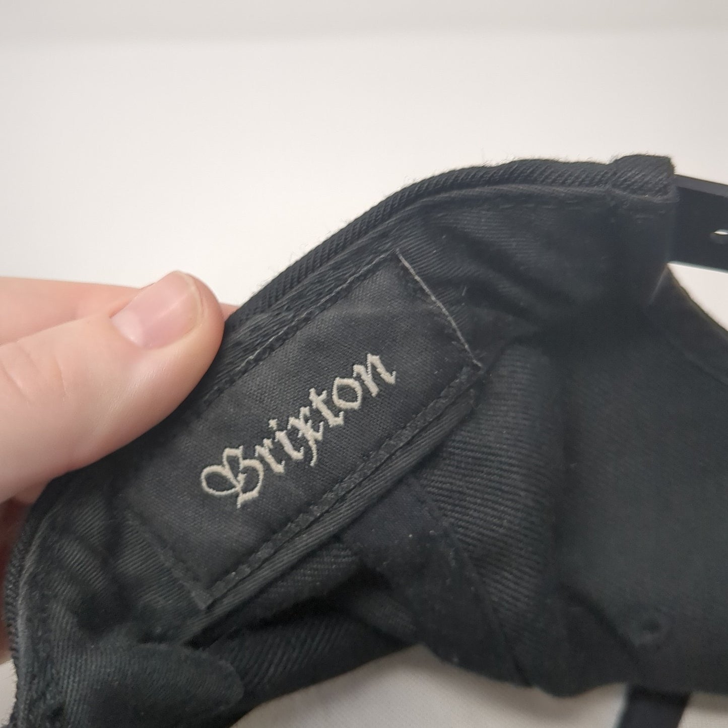 Brixton Supply Tademark Snapback Hat Black One Size Adjustable Embroidered