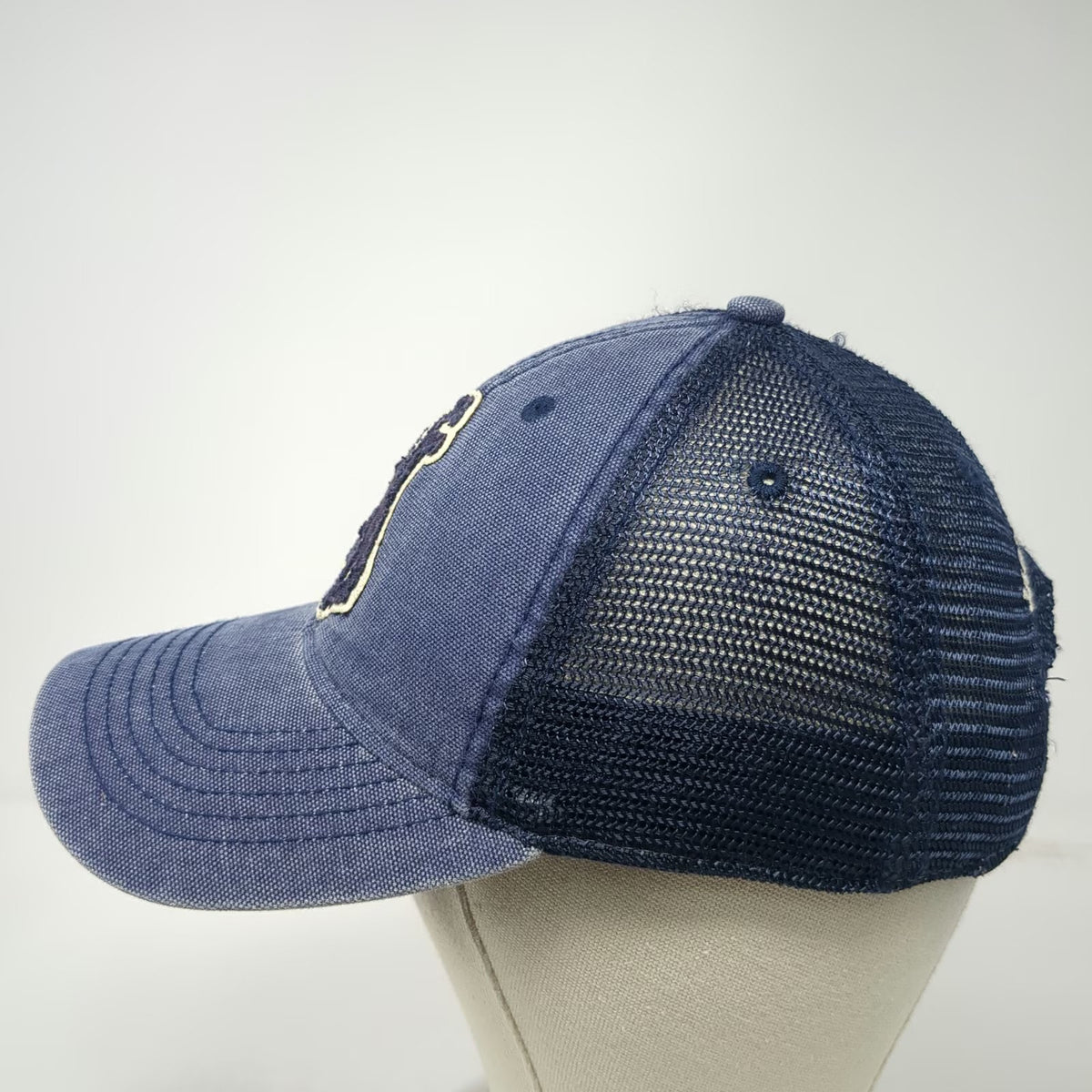 Legacy Trucker Hat Blue One Size Jackson Hole Wyoming Bronco Snapback Mesh