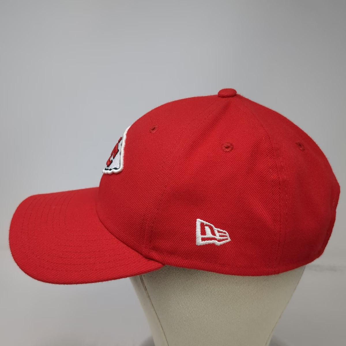 Kansas City Chiefs NFL New Era Red One Size Cap Hat Strapback Embroidered Logo