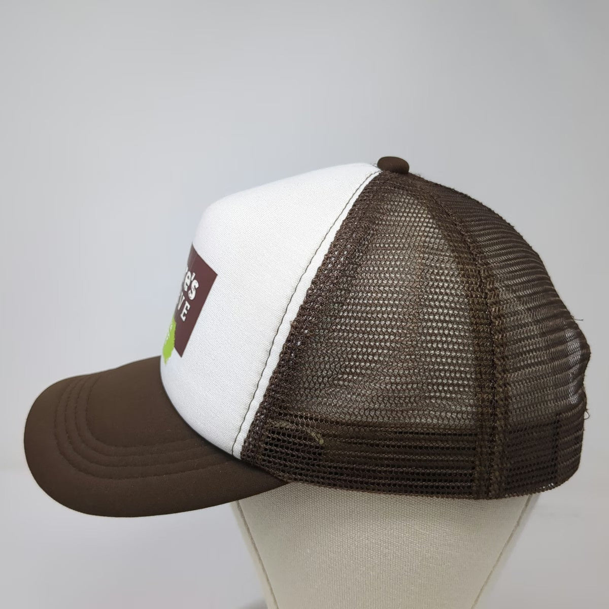 Nature's Reserve ShopRite Brown One Size Trucker Hat Mesh Snapback Foam Front