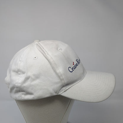 Cruise Reviews.com Baseball Cap White One Size Adjustable Embroidered Otto