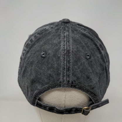 Unbranded Slideback Hat Black OSFM Solid 6 Panel Adjustable Blank