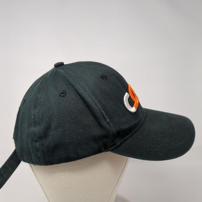 COTN Slideback Hat Black OSFA Adjustable Embroidered Solid 6 Panel