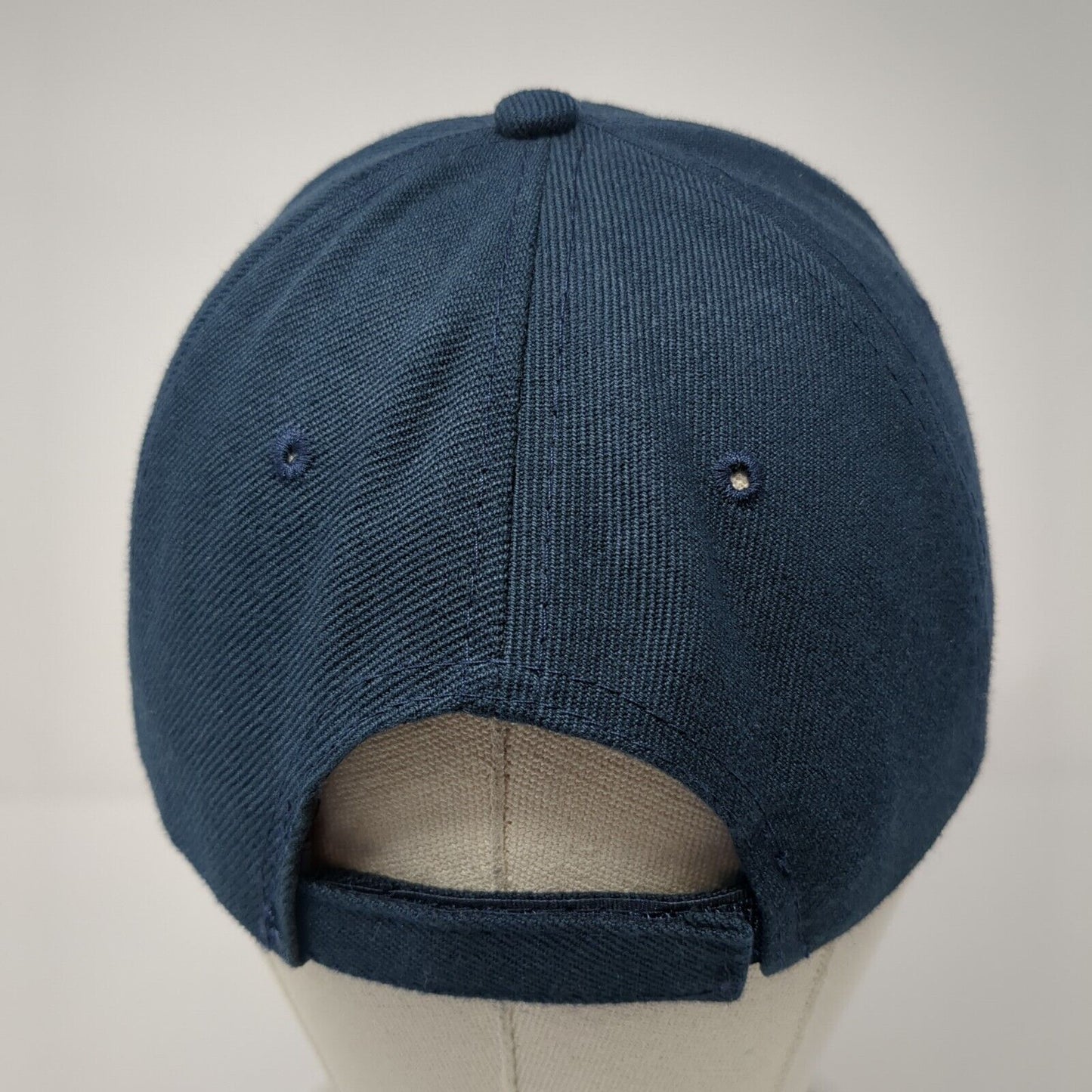 NY Strapback Hat Blue One Size Adjustable Embroidered 6 Panel Outdoor