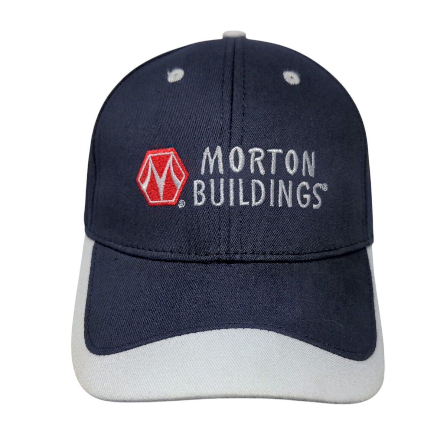 Morton Buildings Strapback Hat Blue OSFA Adjustable Embroidered TCB Elite Series