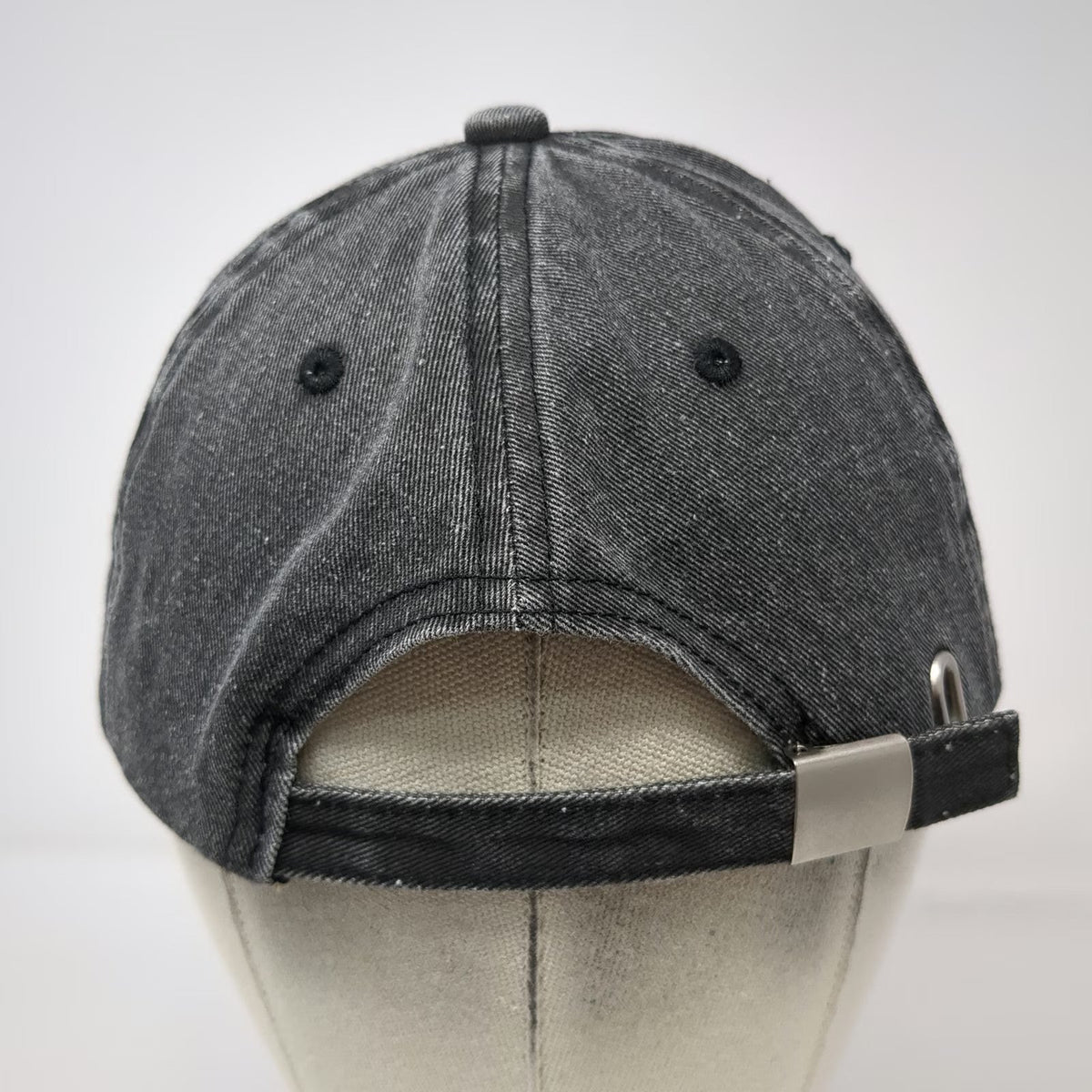 Gray Baseball Cap One Size Embroidered Anchor Nautical Distressed Adjustable Hat