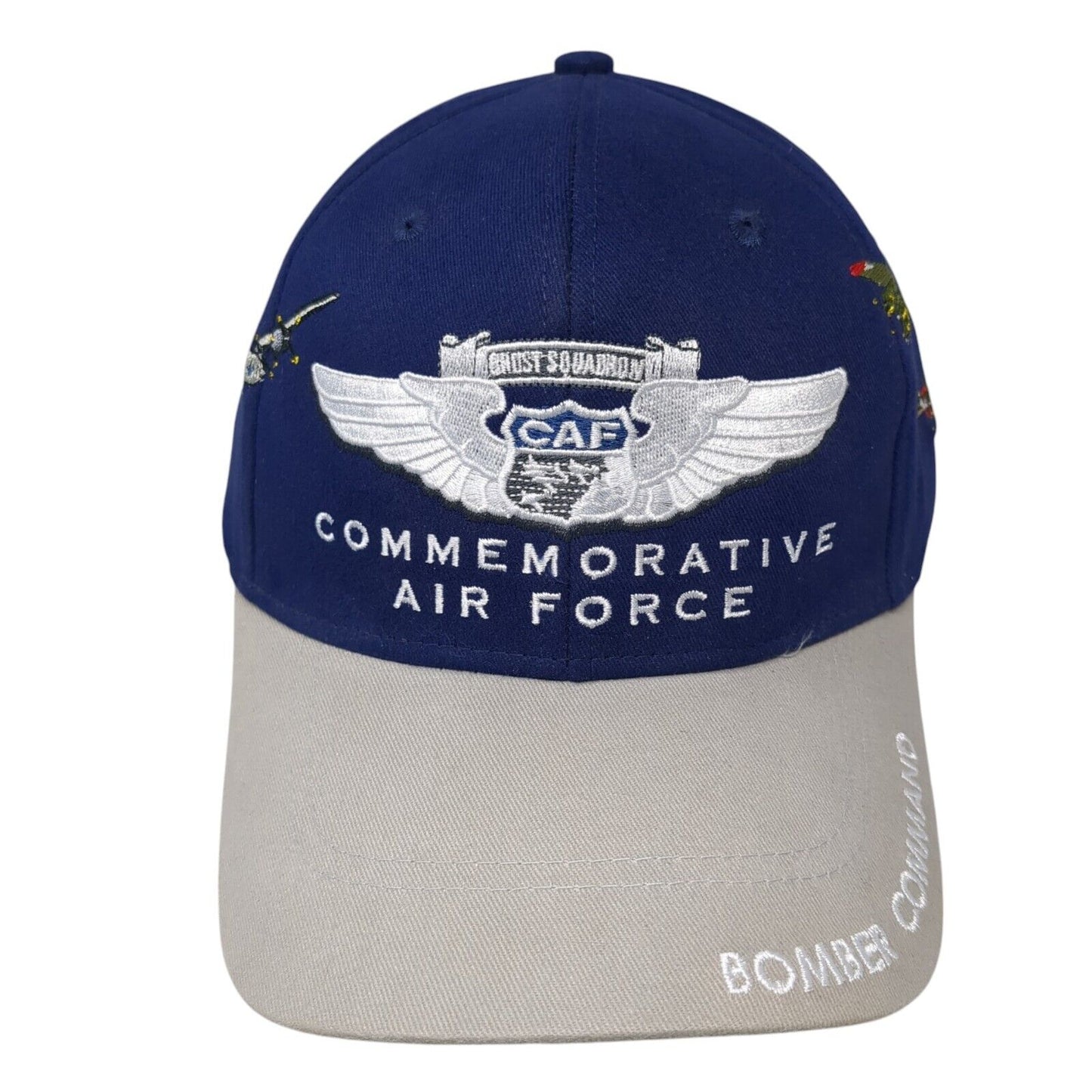 Commemorative Air Force Strapback Hat Blue One Size Bomber Command