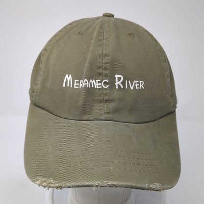 Meramec River Slideback Hat Green One Size Adjustable Embroidered HG