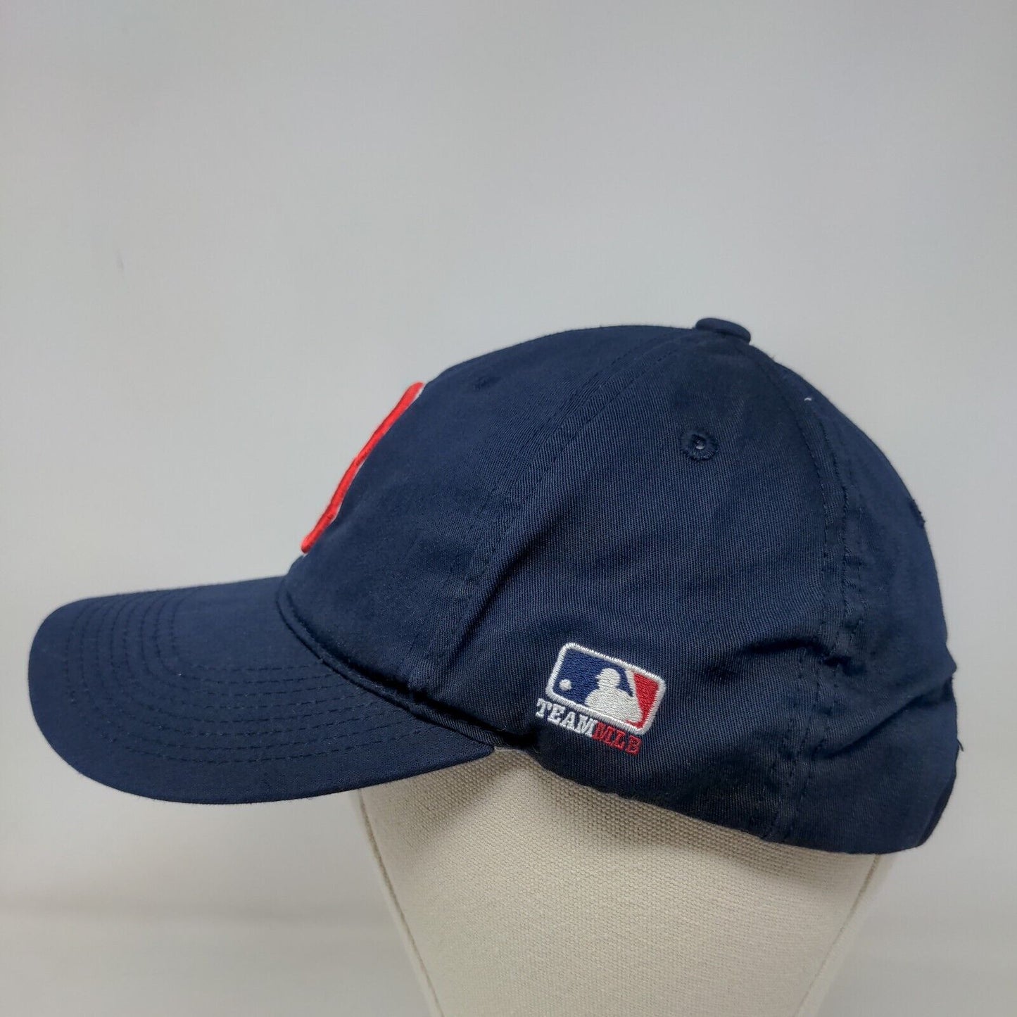 Outdoor Cap Men's Strapback Hat Blue S/M Embroidered Boston Red Sox Logo