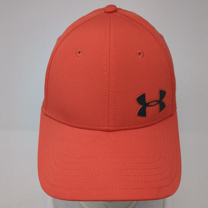 Under Armour Fitted Hat Red S/M Classic Fit Lightweight Headline 6 Panel