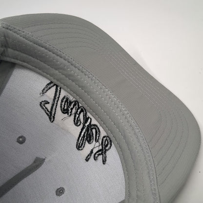 Cap America 5 Panel Gray One Size Hat Jacks Classic Embroidery Black Rope
