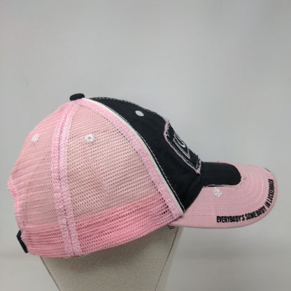Luckenbach Texas Strapback Mesh Back Trucker Hat Multi OSFM Colorblock