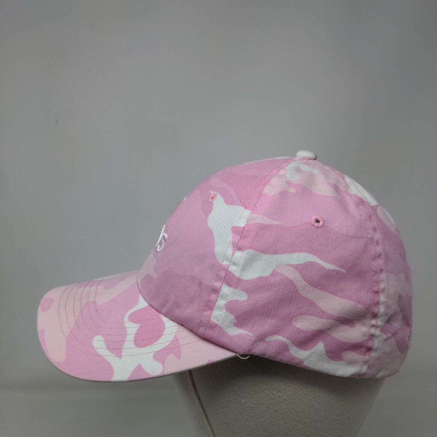 Port Authority Strapback Hat Pink Camouflage One Size Embroidered 6 Panel