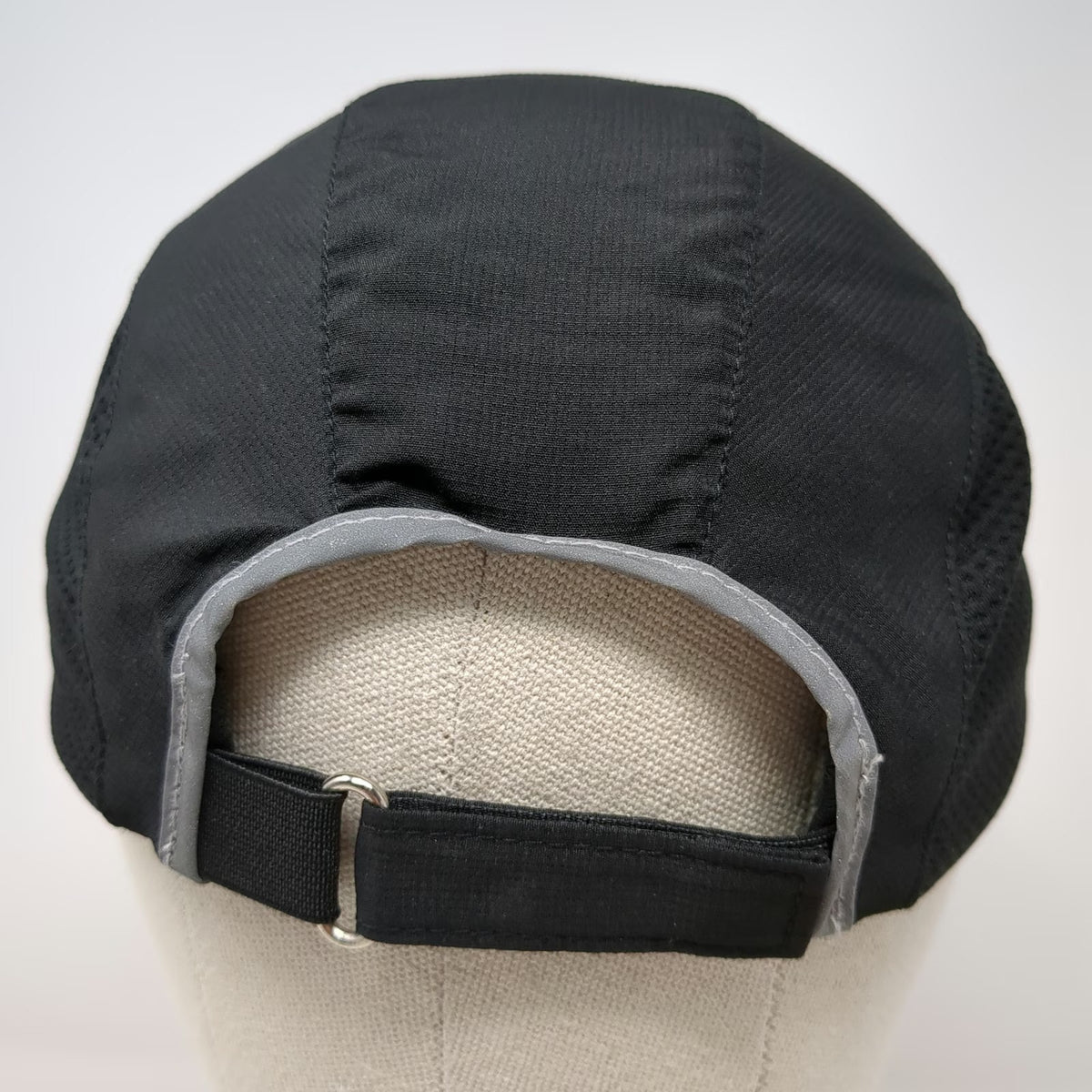 Ivory Baseball Cap Black OSFM Madison Half Marathon Reflective Mesh Running Hat