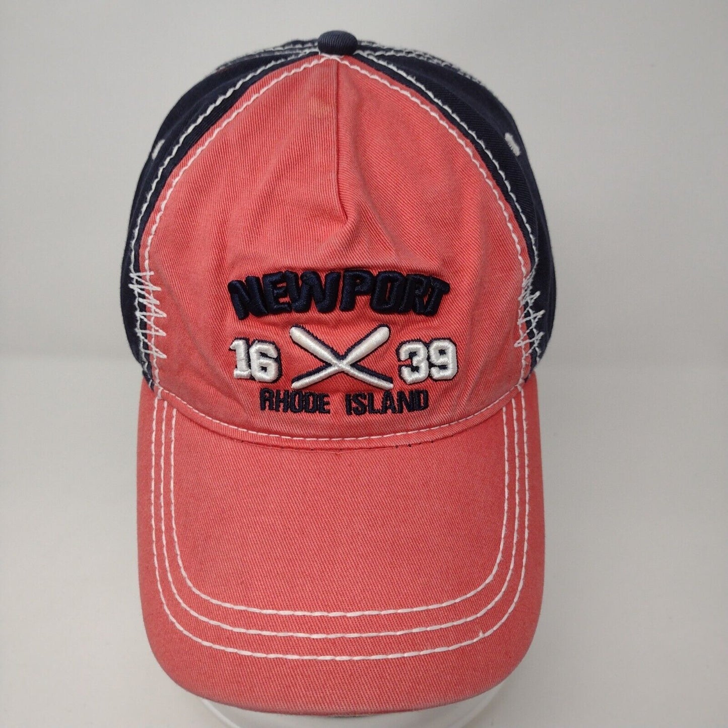 Newport Rhode Island 1639 Strapback Hat Multi OSFA Adjustable Colorblock