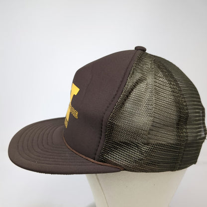 Designer Award Headwear Trucker Hat Brown One Size Narramore Trucking Mesh
