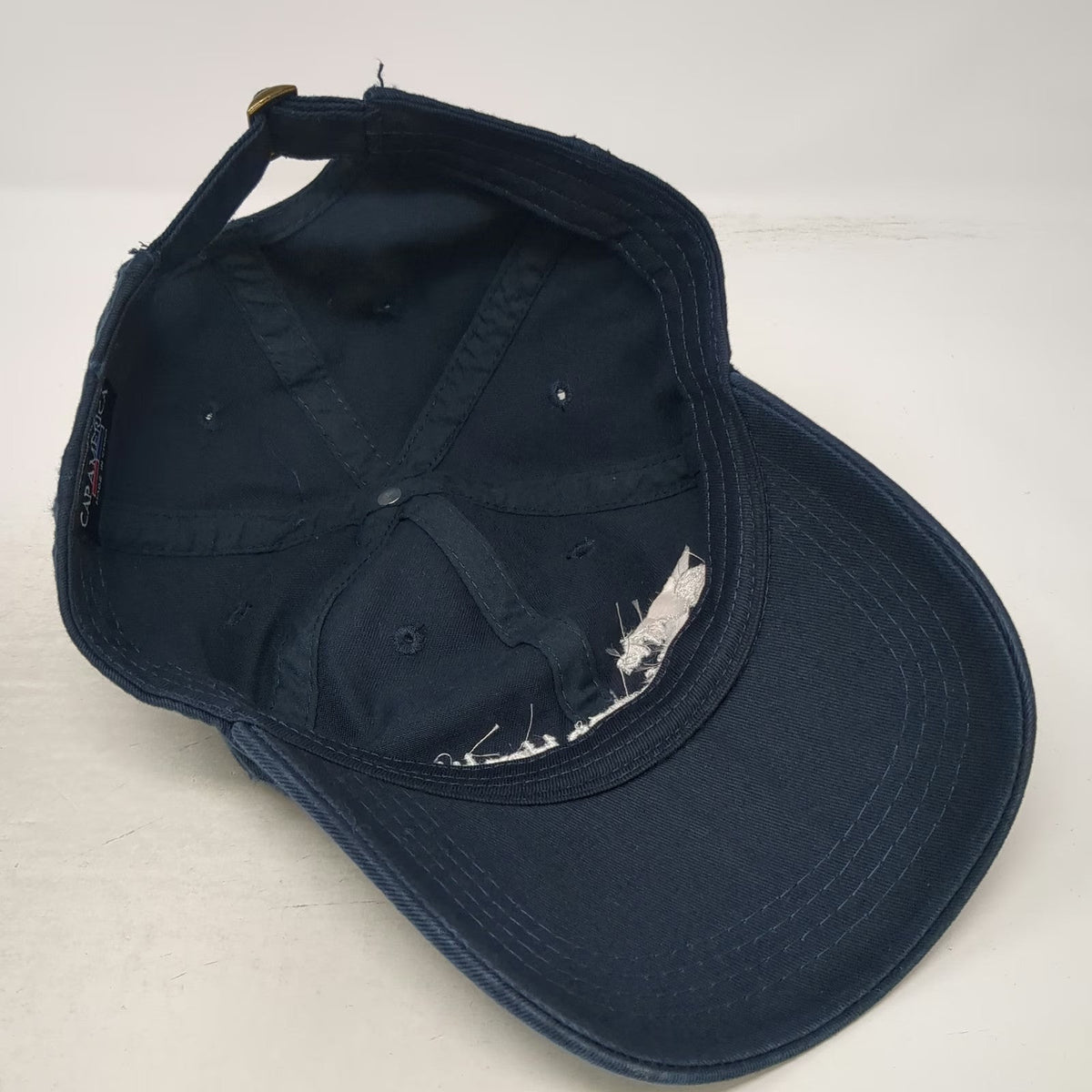 Cap America Baseball Cap Blue One Size Aria Jefferson Health Hat Slideback Logo